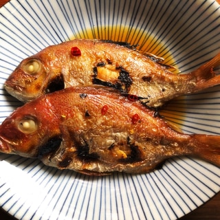 小鯛の醤油らっきょう酢漬け